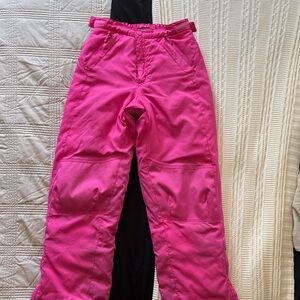 Kids Pink Insulated Snow Pants